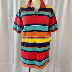 Y2K Ralph Lauren Striped Polo Shirt